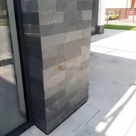 Łupek Wapień Chittor Black Slate Elewacja Panel Elewacyjny 30x10