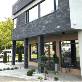 Łupek Wapień Chittor Black Slate Elewacja Panel Elewacyjny 30x10