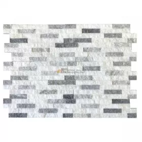 Panel ścienny Elewacja Marmur Stackstone Cloudy Grey 10x36x0,8-1,3 cm