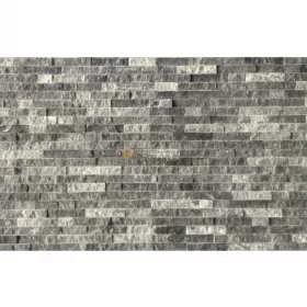 Panel ścienny Elewacja Marmur Stackstone Cloudy Black 10x36x0,8-1,3 cm