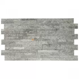 Panel ścienny Kwarcyt Stackstone Silver Grey 10x36x0,8-1,5 cm