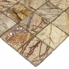 Mozaika marmurowa Rain Forest Brown 30x30x1 cm