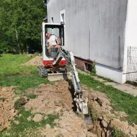 Niwelacje terenu usługi mini-koparką