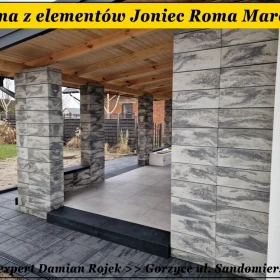 Pustak na ogrodzenie Joniec Roma Horizon BH20 BH28 kolor MARENGO dostępny OD RĘKI