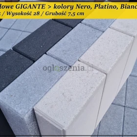  Obrzeże palisadowe gładkie nowoczesne GIGANTE Nero Platino Bianco > HIT SPRZEDAŻY