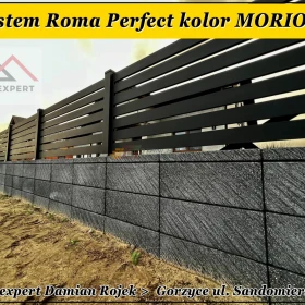 Bloczek na ogrodzenie Joniec Roma Perfect kolor MORION dostępny od ręki !