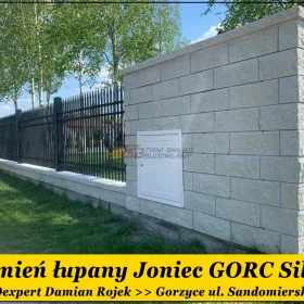 Bloczek łupany na ogrodzenie Joniec Gorc kolor SILVER dostępny OD RĘKI !