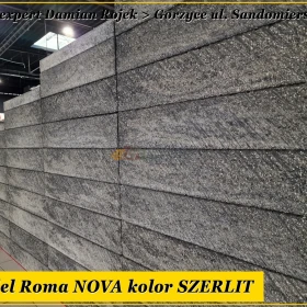 Bloczek pustak na ogrodzenie Joniec Roma NOVA kolory SZERLIT i URAN > Nowość 2023