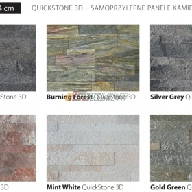 Quick Stone Panel Samoprzylepny Black Miedź Silver Różne kolory