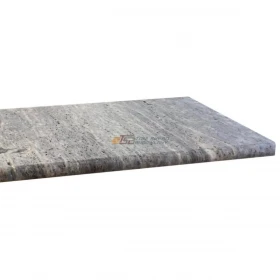 Stopień trawertynowy Silver Ash szlifowany z bullnose 135x33x3 cm 